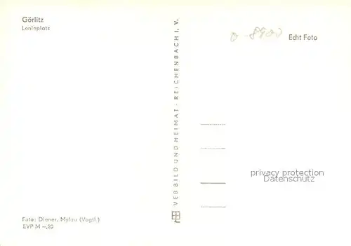 AK / Ansichtskarte Goerlitz_Sachsen Leninplatz Goerlitz Sachsen