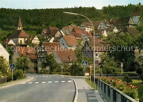 AK / Ansichtskarte Wildberg_Schwarzwald Hauptstrasse Bruecke Blick zur Bruecke Wildberg Schwarzwald