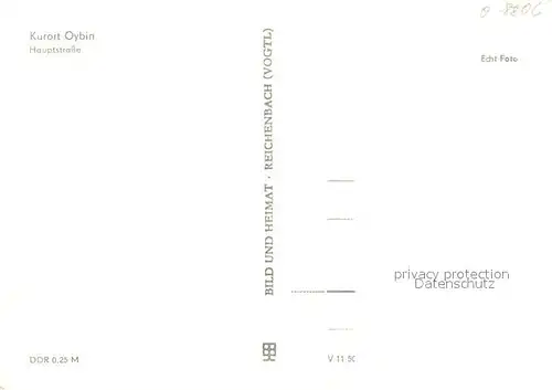 AK / Ansichtskarte Oybin Hauptstrasse im Winter Zittauer Gebirge Oybin