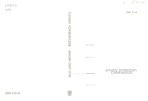 AK / Ansichtskarte Loebau_Sachsen Ortsmotiv mit Kirche Loebau Sachsen