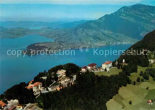 AK / Ansichtskarte Buergenstock_Vierwaldstaettersee Buergenstock Hotels Fliegeraufnahme Buergenstock
