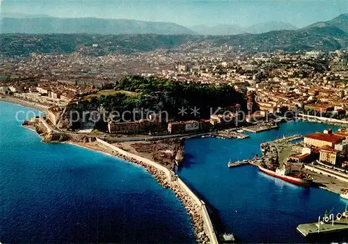 AK / Ansichtskarte Nice_Alpes_Maritimes Vue generale aerienne sur le Port et la Villa Nice_Alpes_Maritimes