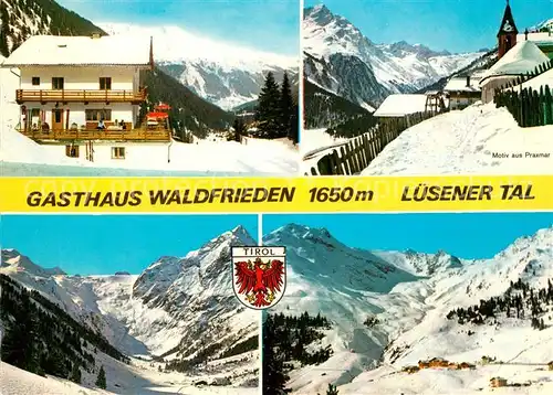AK / Ansichtskarte Praxmar Gasthaus Waldfrieden Panorama Praxmar