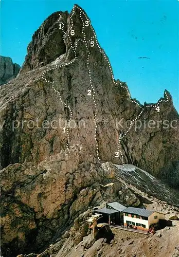 AK / Ansichtskarte Dolomiti Forcella Sassolungo Rif Toni Demetz Langkofelscharte Dolomiti