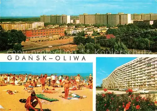 AK / Ansichtskarte Oliwa_Gdansk Osiedle Przymorze widok ogolny plaza falowiec 