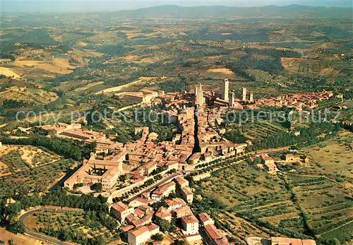 AK / Ansichtskarte San_Gimignano Fliegeraufnahme San_Gimignano