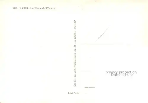 AK / Ansichtskarte Paris Place de l Opera Paris