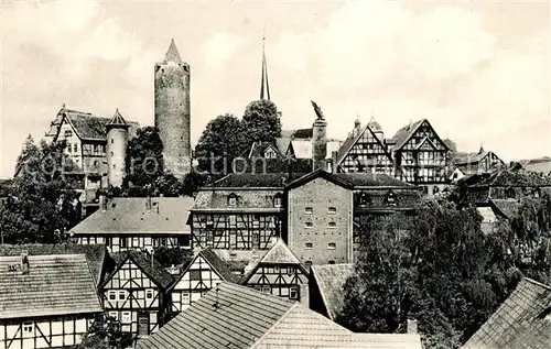 AK / Ansichtskarte Schlitz Burgenstadt Teilansicht mit Hinterburg und Schachtenburg Schlitz
