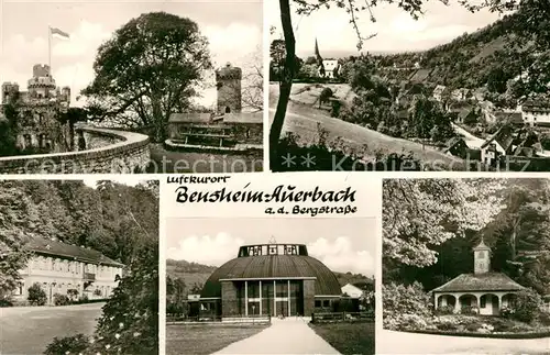 AK / Ansichtskarte Auerbach_Bergstrasse Teilansichten Schloss Kirche Kapelle Auerbach_Bergstrasse