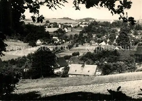 AK / Ansichtskarte Schoenbach_Sachsen Panorama Erholungsort Oberlausitz Schoenbach Sachsen