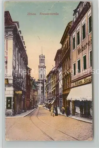 AK / Ansichtskarte Zittau Frauenstrasse Rathausturm Zittau