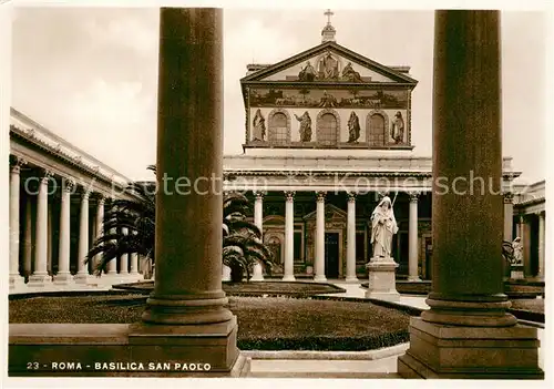 AK / Ansichtskarte Roma_Rom Basilica San Paolo Roma_Rom