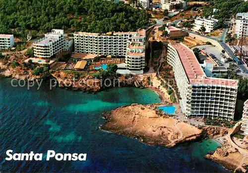 AK / Ansichtskarte Santa_Ponsa_Mallorca_Islas_Baleares Fliegeraufnahme Santa_Ponsa