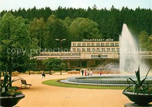 AK / Ansichtskarte Luhacovice Spolecensky Dum Luhacovice