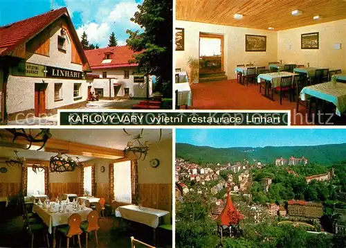 AK / Ansichtskarte Karlovy_Vary Restaurace Linhart Panorama Karlovy Vary