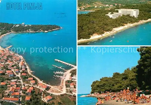 AK / Ansichtskarte Zadar_Zadra_Zara Hotel Pinija Fliegeraufnahme Strand Zadar_Zadra_Zara