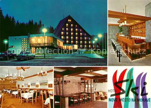 AK / Ansichtskarte Nove_Mesto_na_Morave Hotel Ski Gastraeume Bar Nove_Mesto_na_Morave