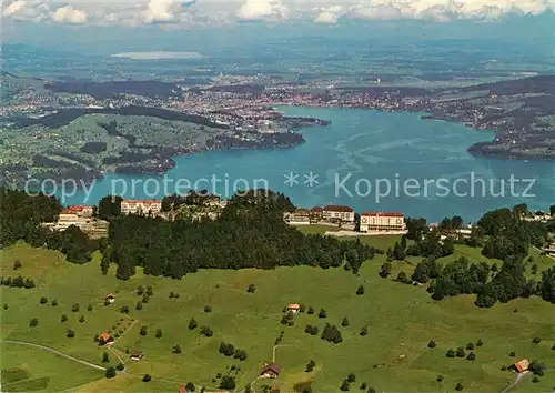 AK / Ansichtskarte Buergenstock_Vierwaldstaettersee Fliegeraufnahme Buergenstock