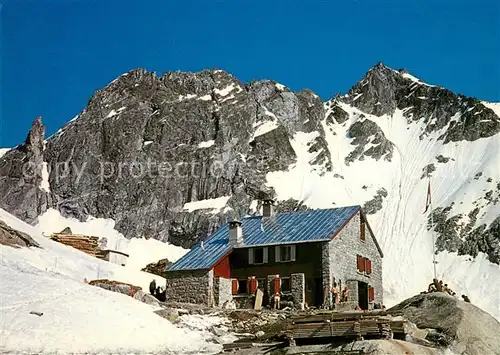 AK / Ansichtskarte Maloja_GR Fornohuette Kluckerzahn Mt Rosso Berghuette Bernina Alpen Maloja_GR