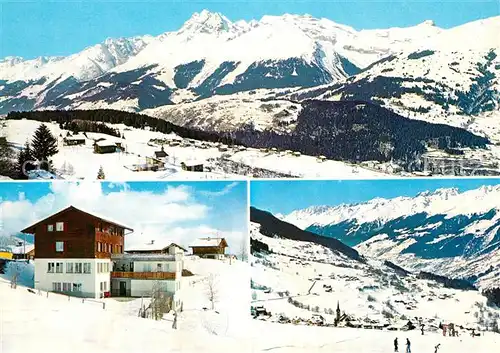 AK / Ansichtskarte Affeier Ferienheim Quadra Wintersportplatz Alpenpanorama Affeier