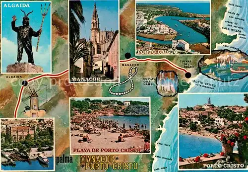 AK / Ansichtskarte Mallorca Ruta Palma Manacor y Porto Cristo Mallorca