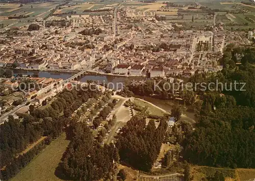 AK / Ansichtskarte Jarnac Vue aerienne de la ville et son camping Jarnac