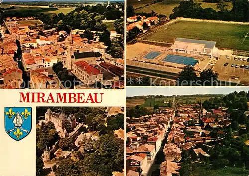 AK / Ansichtskarte Mirambeau_Charente Maritime Fliegeraufnahmen Mirambeau
