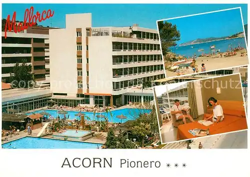 AK / Ansichtskarte Santa_Ponsa_Mallorca_Islas_Baleares Hotel Acorn Pionero Swimming Pool Strand Santa_Ponsa