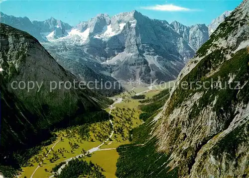 AK / Ansichtskarte Grosser_Ahornboden Karwendelgebirge Fliegeraufnahme Grosser Ahornboden