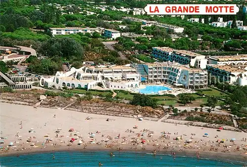 AK / Ansichtskarte La_Grande Motte Institut Thalassotherapie Plage Hotel vue aerienne La_Grande Motte