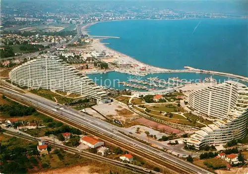 AK / Ansichtskarte Villeneuve Loubet_Plage Marina Baie des Anges Hotel Plage Cote d Azur vue aerienne Villeneuve Loubet_Plage