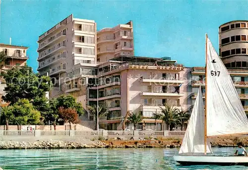 AK / Ansichtskarte Palma_de_Mallorca Hotel Mirador Paseo Maritimo Segeln Palma_de_Mallorca