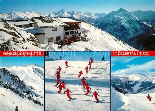 AK / Ansichtskarte Mayrhofen_Zillertal Penkenjochhuette Skigebiet Penken Winterpanorama Alpen Mayrhofen_Zillertal
