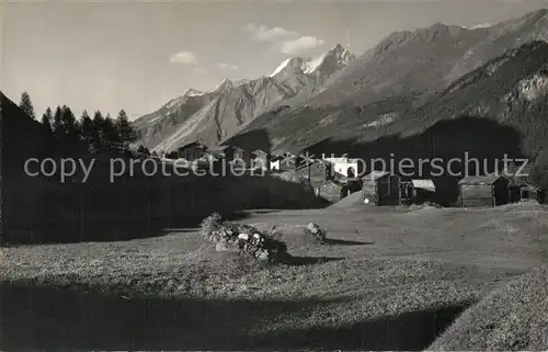 AK / Ansichtskarte Blatten_LU mit Nadelgrat Dom und Taeschhorn 
