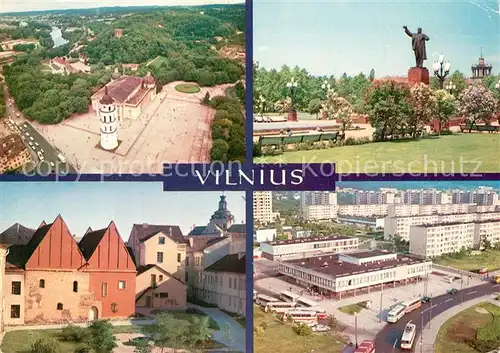 AK / Ansichtskarte Vilnius Gedimino aikste Senamiescio fragmentas Lenino aikste Zirmunu gyvenamasis rajonas Vilnius