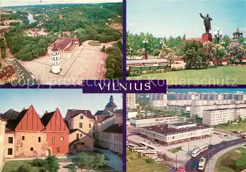 AK / Ansichtskarte Vilnius Gedimino aikste Senamiescio fragmentas Lenino aikste Zirmunu gyvenamasis rajonas Vilnius