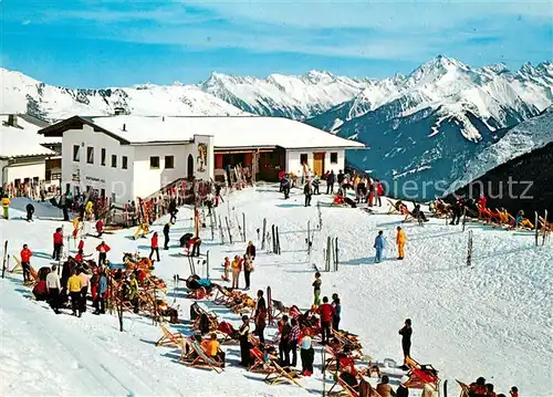 AK / Ansichtskarte Brandbergerkolm Bergrestaurant Egg Alm Stube Ahornspitze Brandbergerkolm