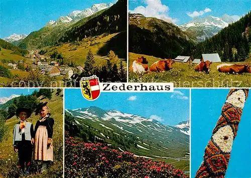 AK / Ansichtskarte Zederhaus Teilansichten Kindertrachten Zederhaus