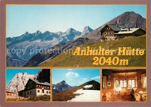 AK / Ansichtskarte Anhalter_Huette Panorama Gaststube Anhalter Huette