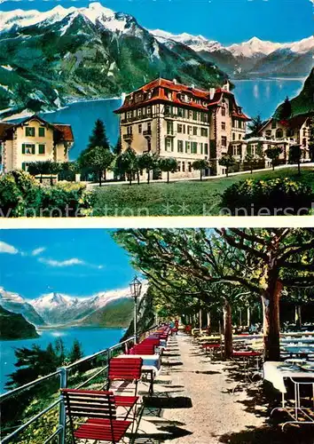 AK / Ansichtskarte Seelisberg_UR Hotel Bellevue Uferpromenade Seelisberg UR