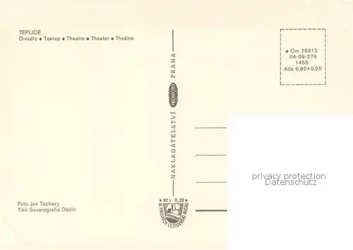 AK / Ansichtskarte Teplice Divadlo Theater Teplice