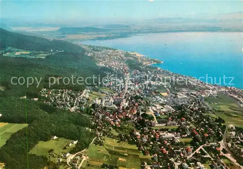 AK / Ansichtskarte Peseux_NE et Neuchatel Lac vue aerienne Peseux_NE