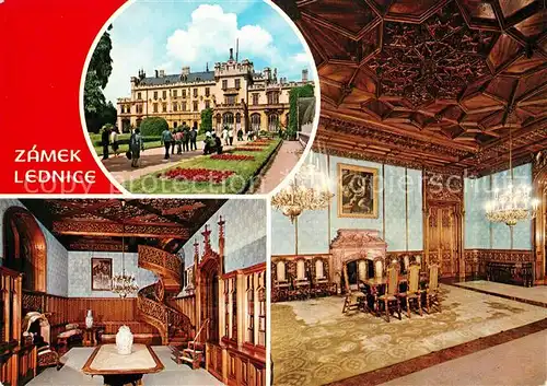 AK / Ansichtskarte Lednice_Eisgrub Zamek Schloss Park Innenansichten Lednice Eisgrub