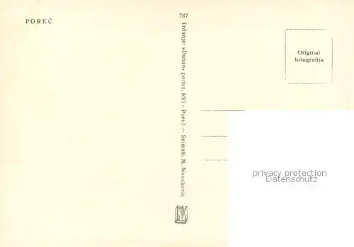 AK / Ansichtskarte Porec Strand Porec