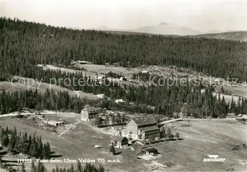 AK / Ansichtskarte Valdres_Fylke_Oppland Vaset Seter Fliegeraufnahme Valdres_Fylke_Oppland