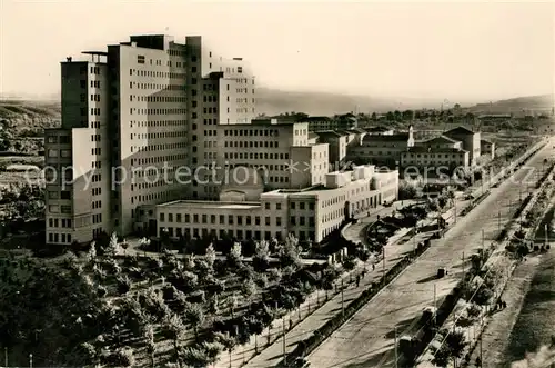 AK / Ansichtskarte Zaragoza Residencia Sanitaria del Seguro de Enfermedad Fliegeraufnahme Zaragoza