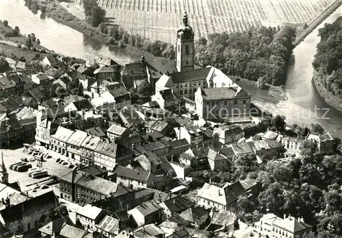 AK / Ansichtskarte Melnik_Tschechien Letecky pohled Melnik Tschechien