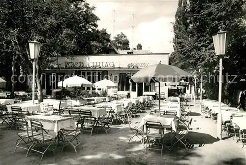 AK / Ansichtskarte Balatonlelle Restaurant Voeroes Scillag Balatonlelle