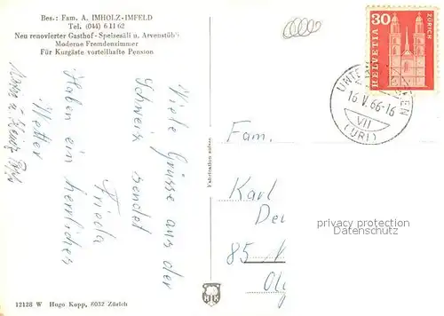 AK / Ansichtskarte Unterschaechen Gasthof Brunnital Unterschaechen