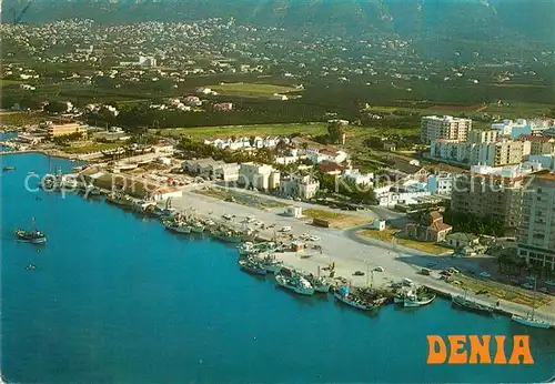 AK / Ansichtskarte Denia Vista aerea Puerto Denia